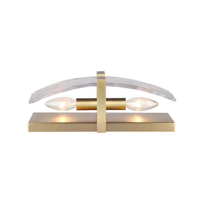 Golden Lighting Aenon 2-light Wall Sconce in Brushed Champagne Brass