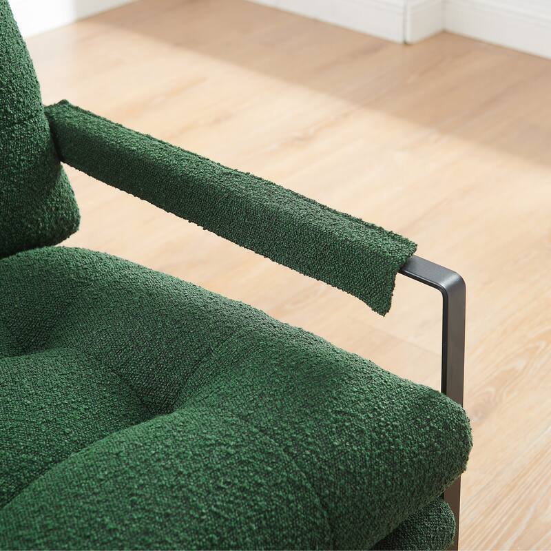 Art Leon Mid-Century Modern Tufted Accent Chair