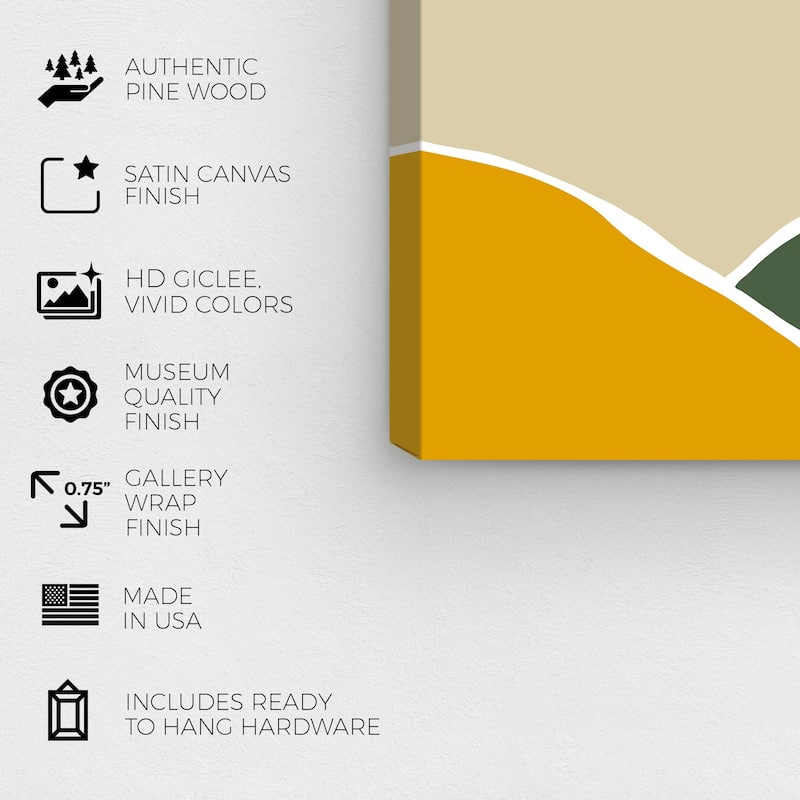 Wynwood Studio Canvas Abstract Find the River Orange Modern & Contemporary Wall Art Canvas Print