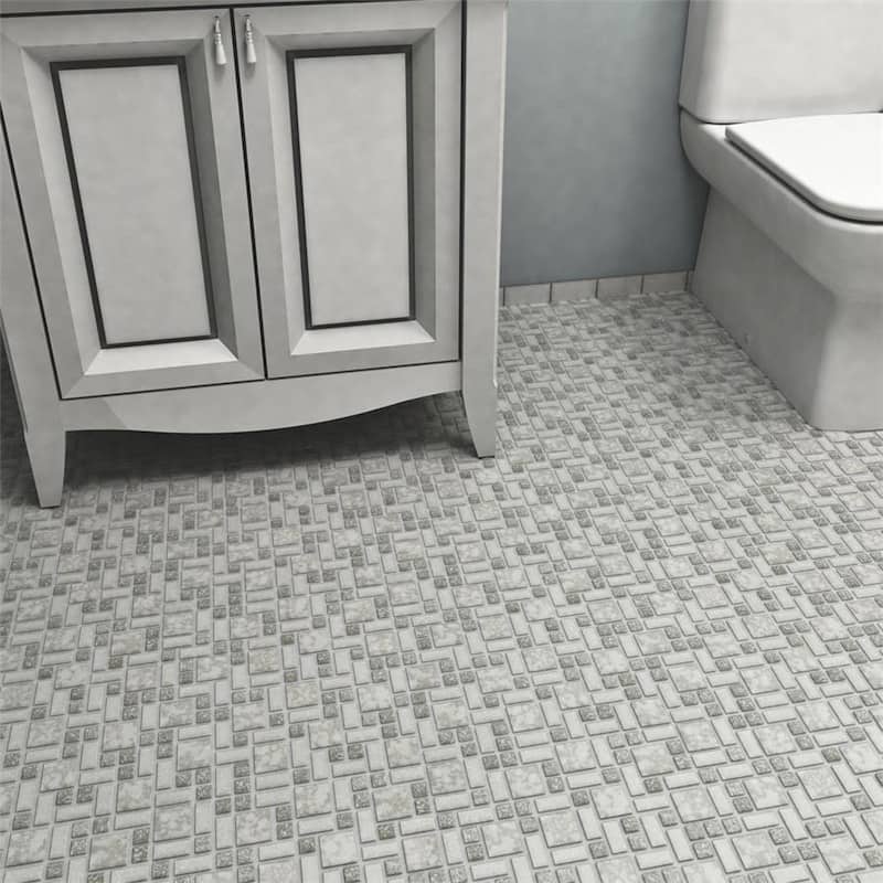 Merola Tile Academy Grey 11-7/8" x 11-7/8" Porcelain Floor and Wall Tile