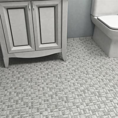 Merola Tile Academy Grey 11-7/8" x 11-7/8" Porcelain Floor and Wall Tile