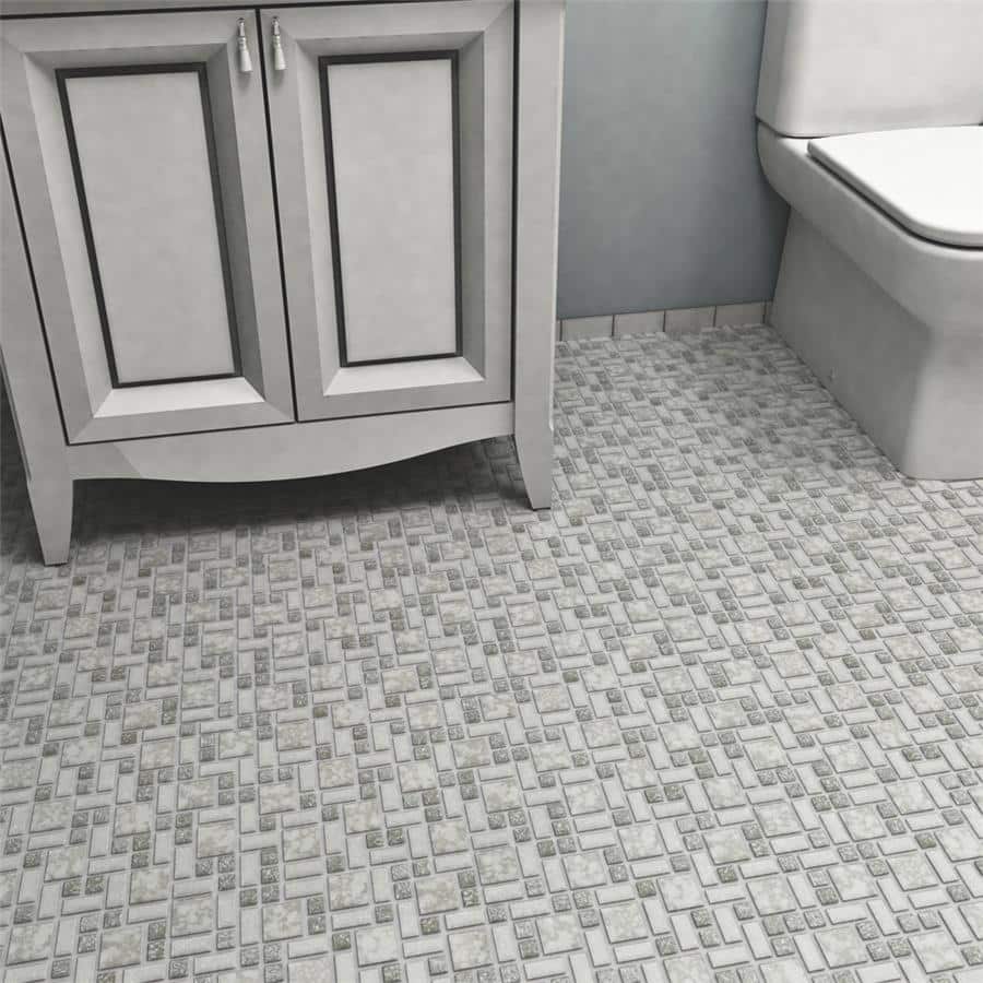 Merola Tile Academy Grey 11-7/8" x 11-7/8" Porcelain Floor and Wall Tile