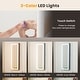 preview thumbnail 24 of 29, Costway Door Wall Mount Touch Screen LED Light Mirrored Jewelry - See Details