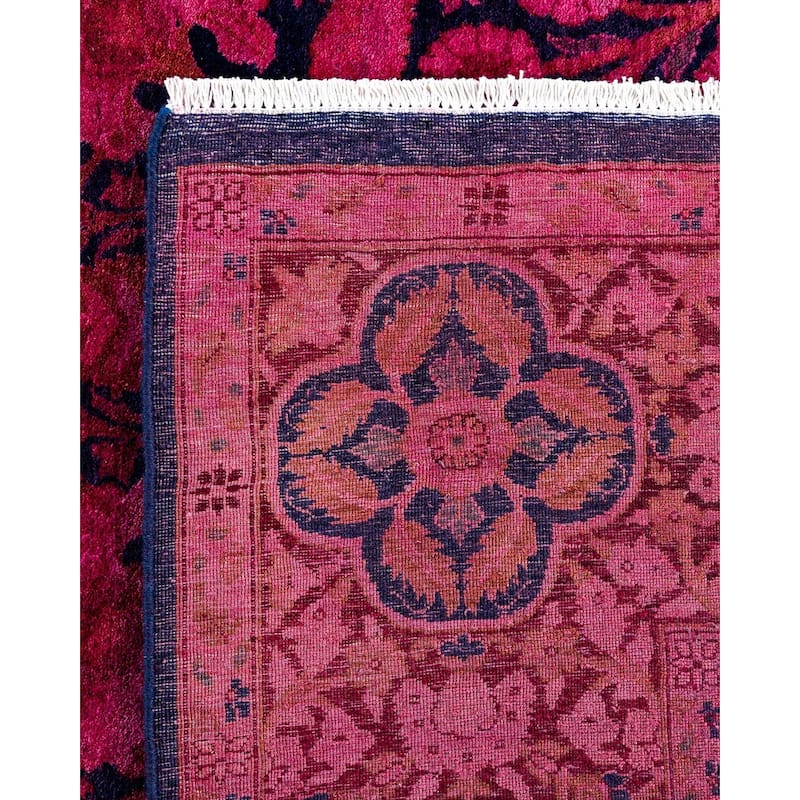 Contemporary Overdyed Wool Hand Knotted Area Rug - 6' 0" x 9' 0"