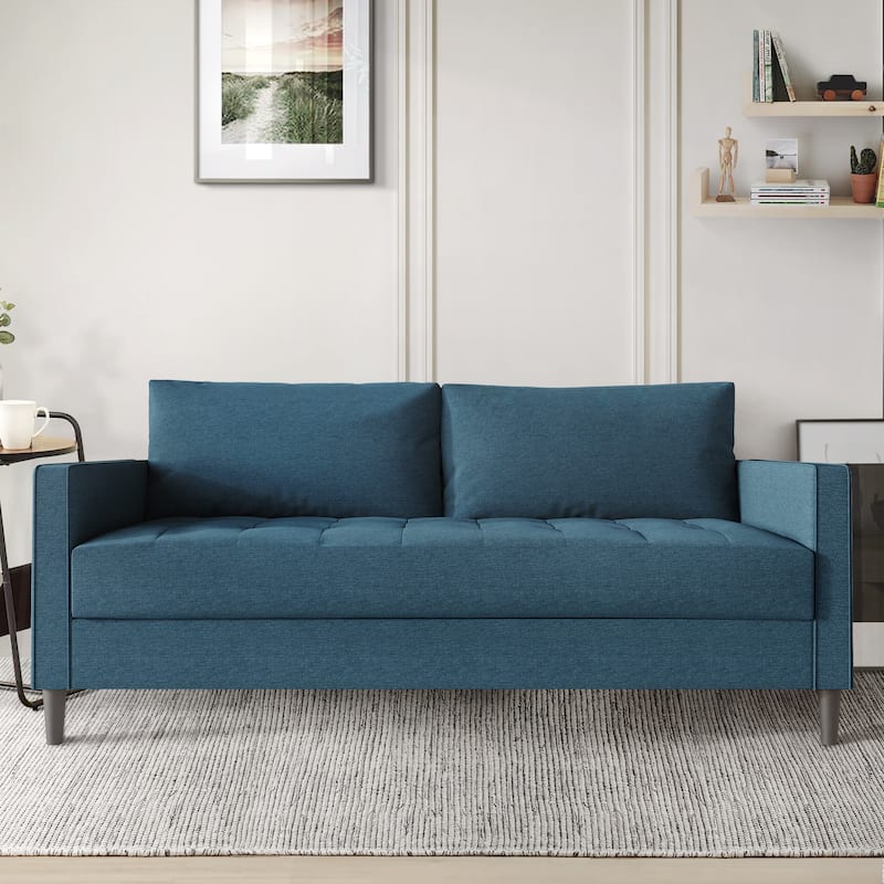 CraftPorch Contemporary Minimalist Linen Upholstered 3-Piece Living Room Set