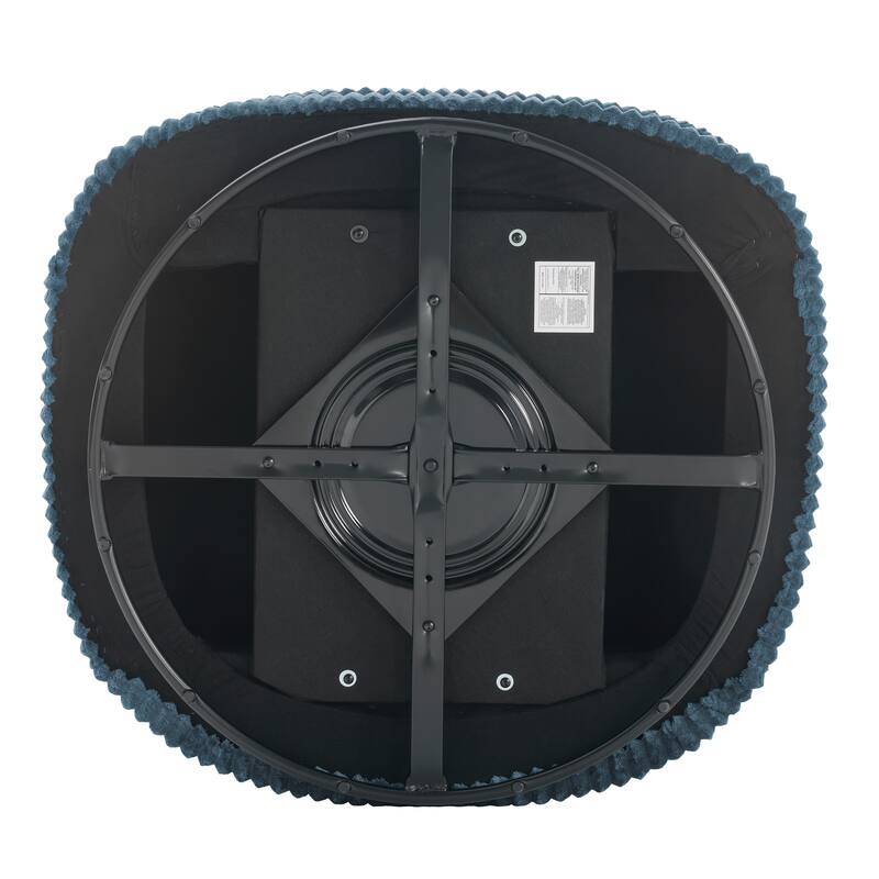 UIXE Oversize 43" Plush Corduroy Swivel Barrel Chair Comfy Accent Chair For Living Room