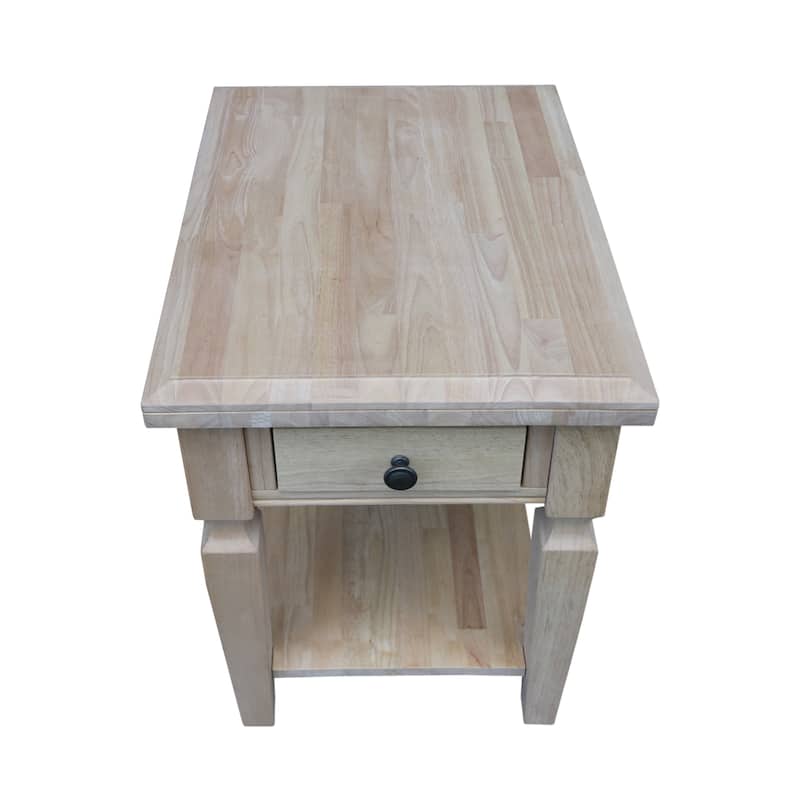 Vista Solid Wood End Table - 18"W x 24"D x 24"H