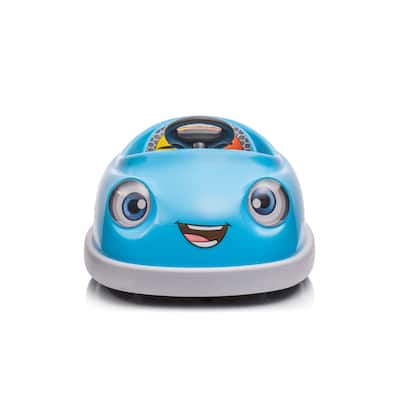 Bumper Car For Kids with LED Lights 360° Spin 12v Dual Drive Children's Electric Car