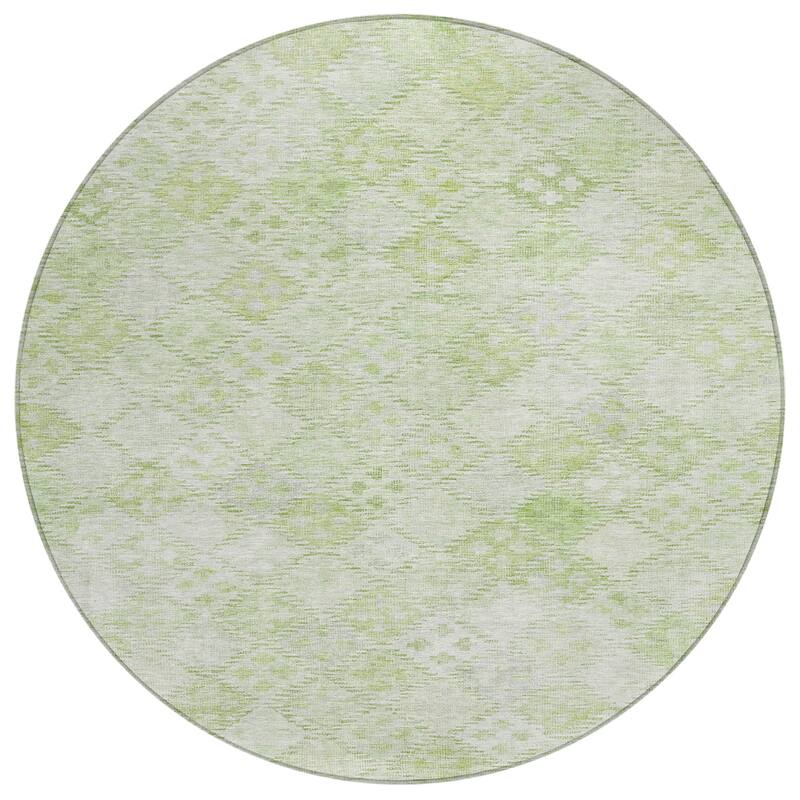 Machine Washable Indoor/ Outdoor Boho Modern Chantille Rug