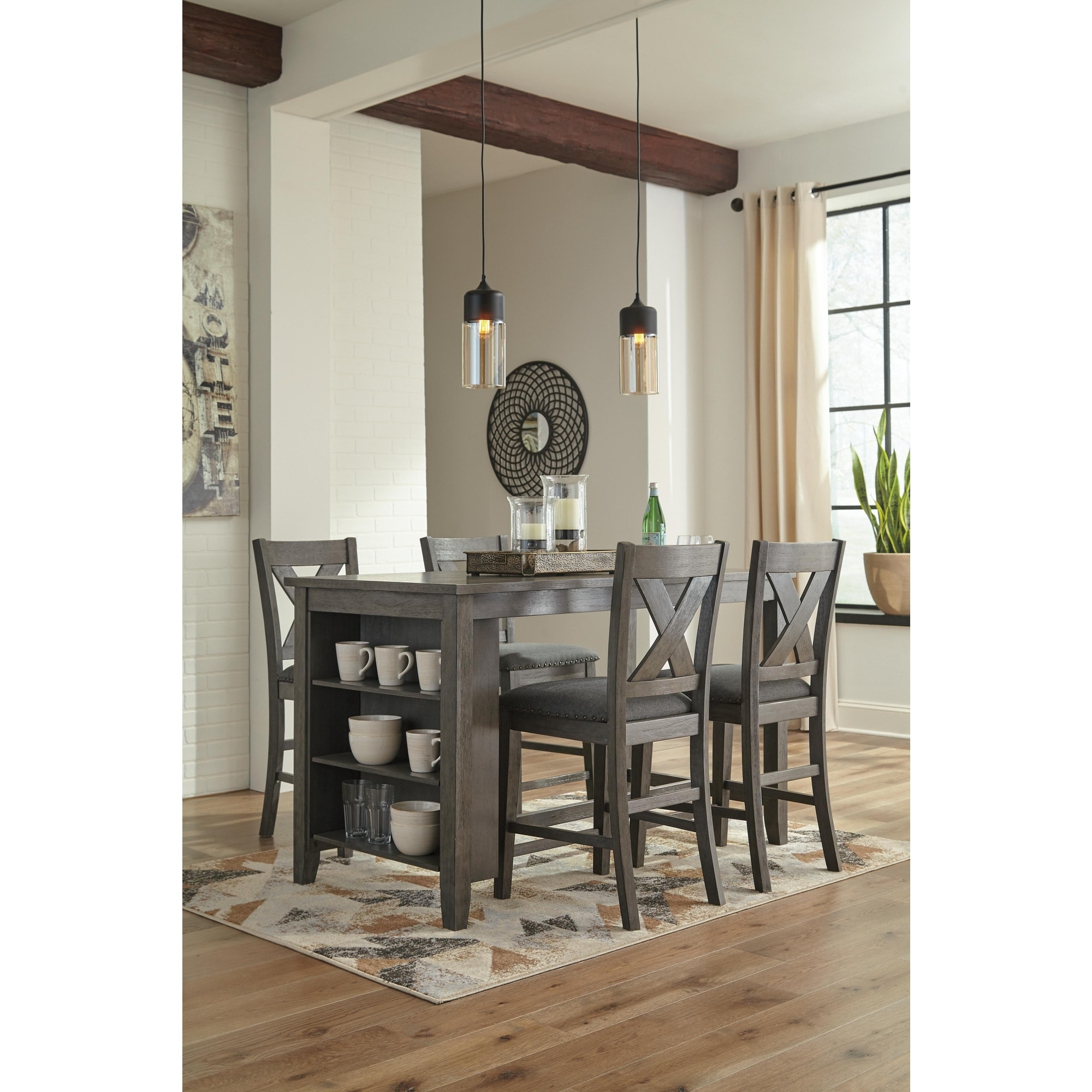 Signature Design by Ashley Caitbrook 5-piece Counter Height Dining Set