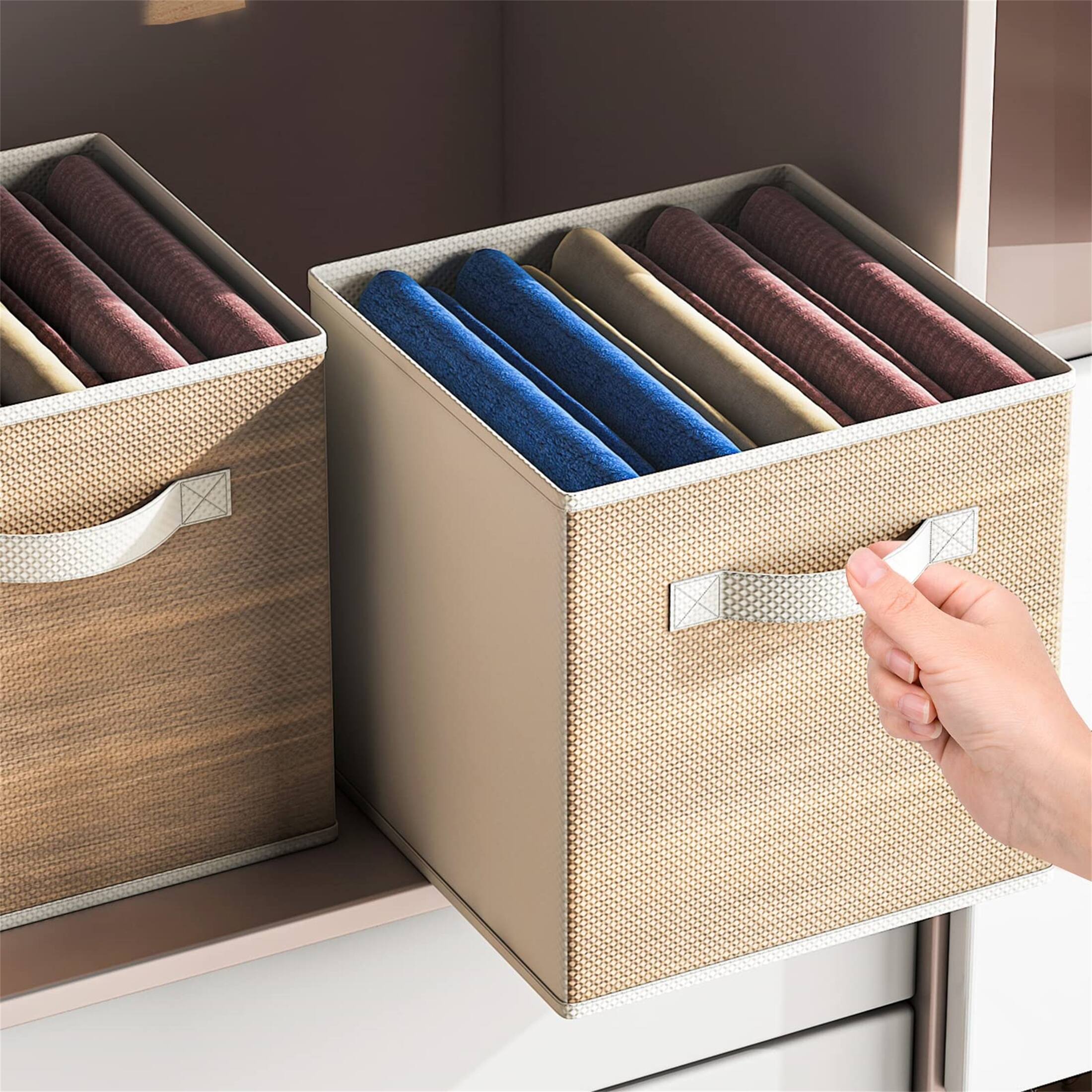 Fabric Storage Cubes with Handle On Sale Bed Bath & Beyond 39129616