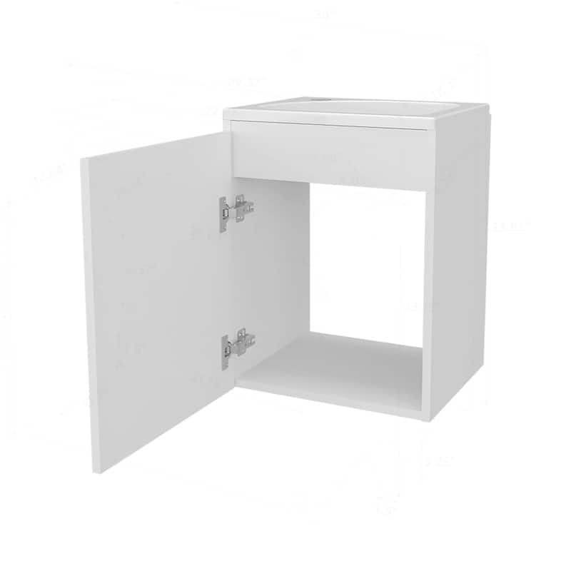 Stylish Bathroom Vanity with Integrated Sink and Spacious Storage