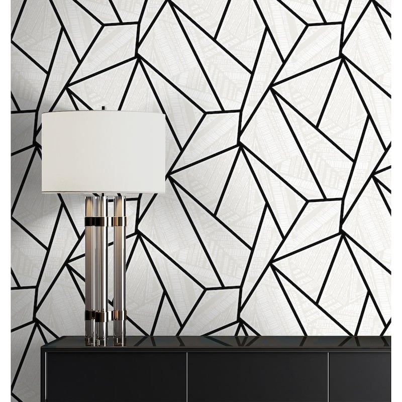 NextWall Vector Geo Peel and Stick Wallpaper - 20.9 in. W x 18 ft. L