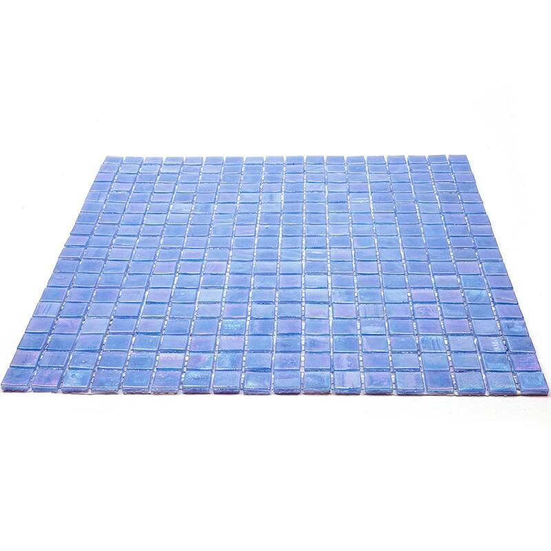 Apollo tile 12" x 12" Skosh Glossy Carolina Blue Glass Tile (18.69 sq ft/case) - 20 Pack