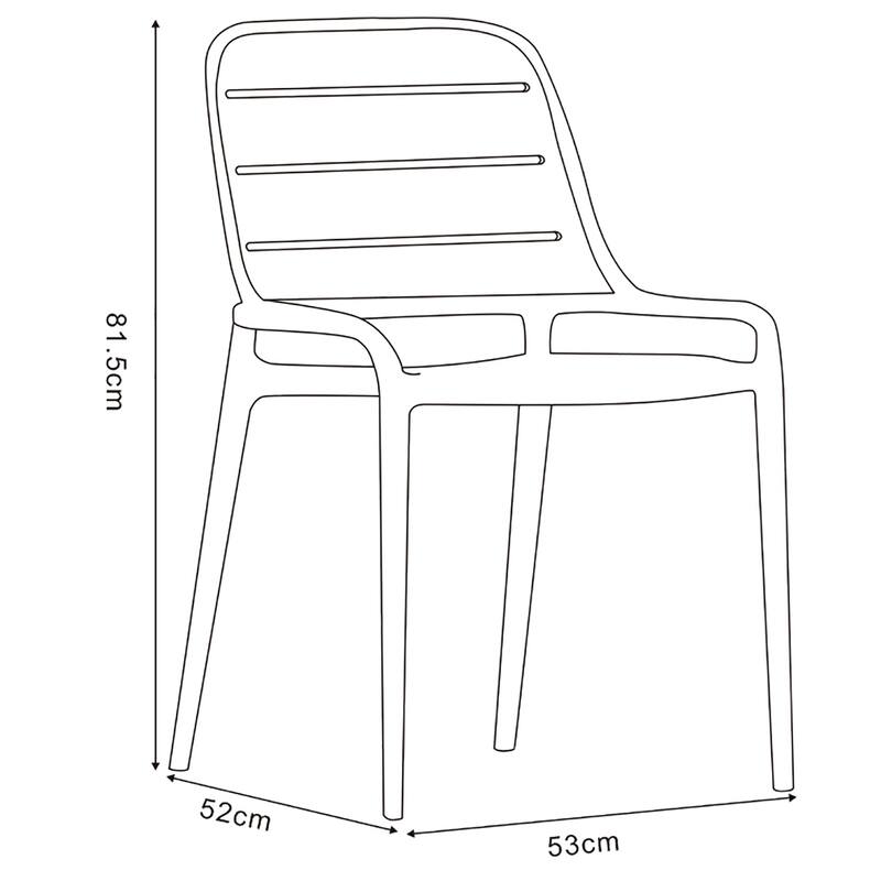 Jasper Outdoor Stacking Chair (Set of 4)