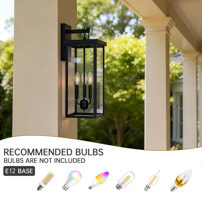 Outdoor Iron Rectangular Wall Light