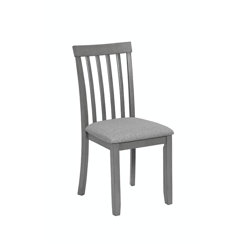 Set of 4 Wooden Dining Chairs with Padded Seats