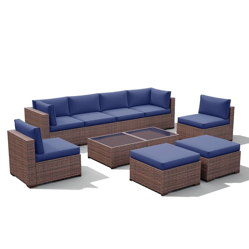 10-piece Wicker Sectional Sofa Set