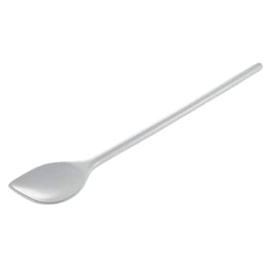 Hutzler 12-inch Long Melamine Corner Mixing Spoon - White
