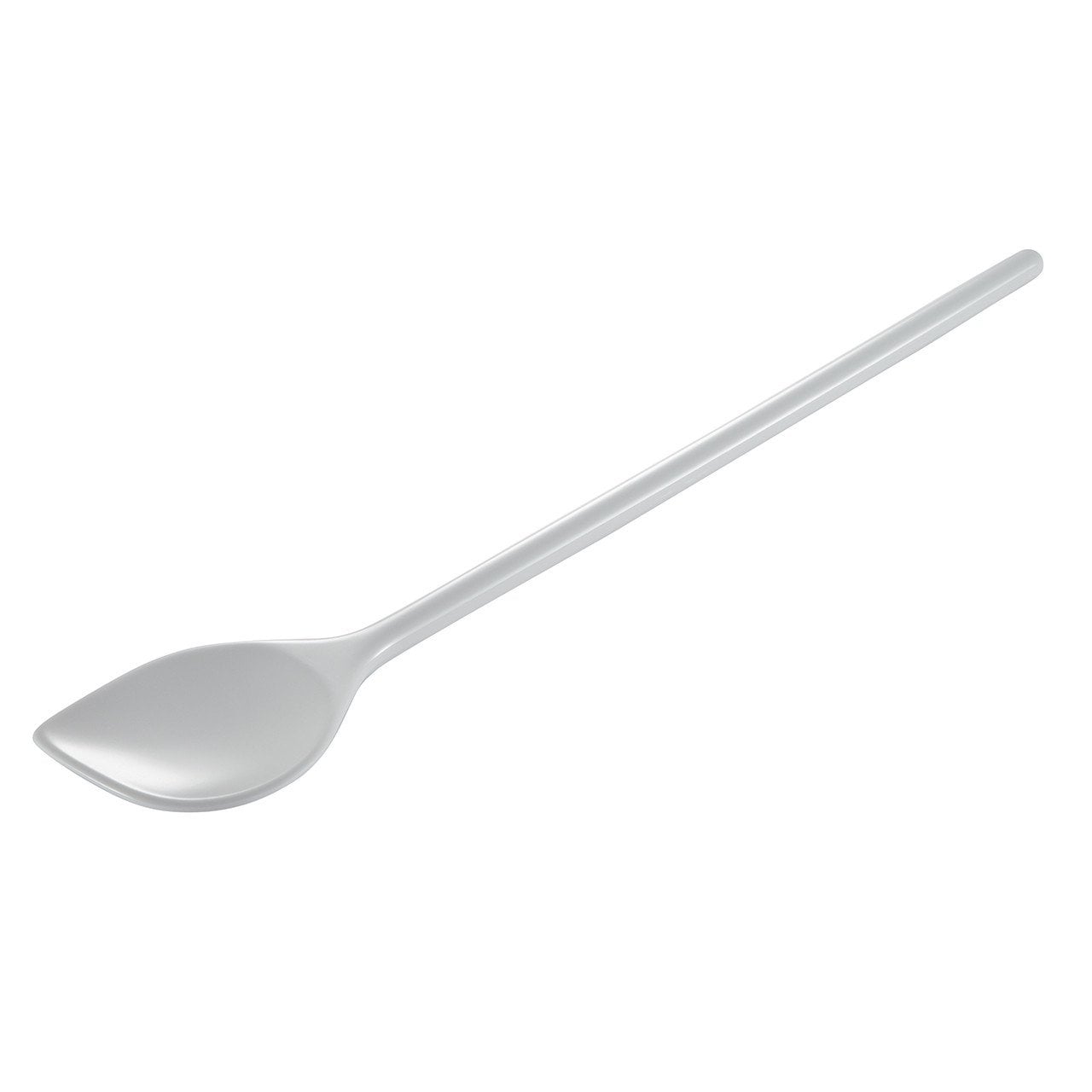 Hutzler 12-inch Long Melamine Corner Mixing Spoon - White