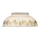 Option Aged Galvanized Steel / Antique Ivory Shade