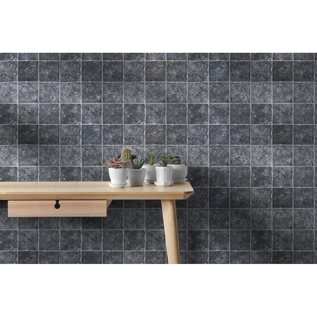 Midnight Marble 4" x 4" Tumbled Tile