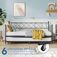 preview thumbnail 15 of 18, Sturdy Metal Twin Bed Frame with Heart-shaped Headboard