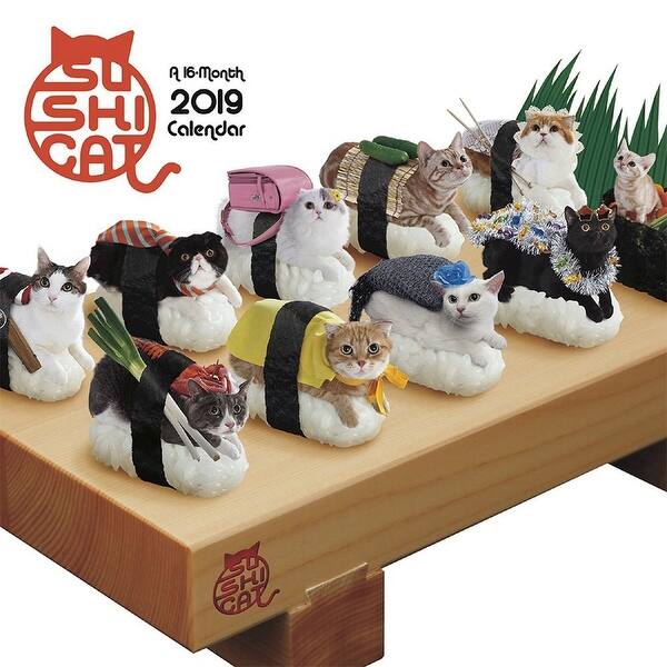 Shop 2019 Sushi Cat 2019 Mini Wall Calendar By Trends