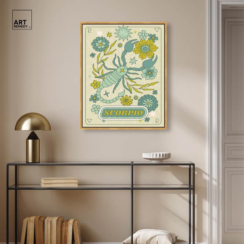 Scorpio Stars Card Canvas by Art Remedy