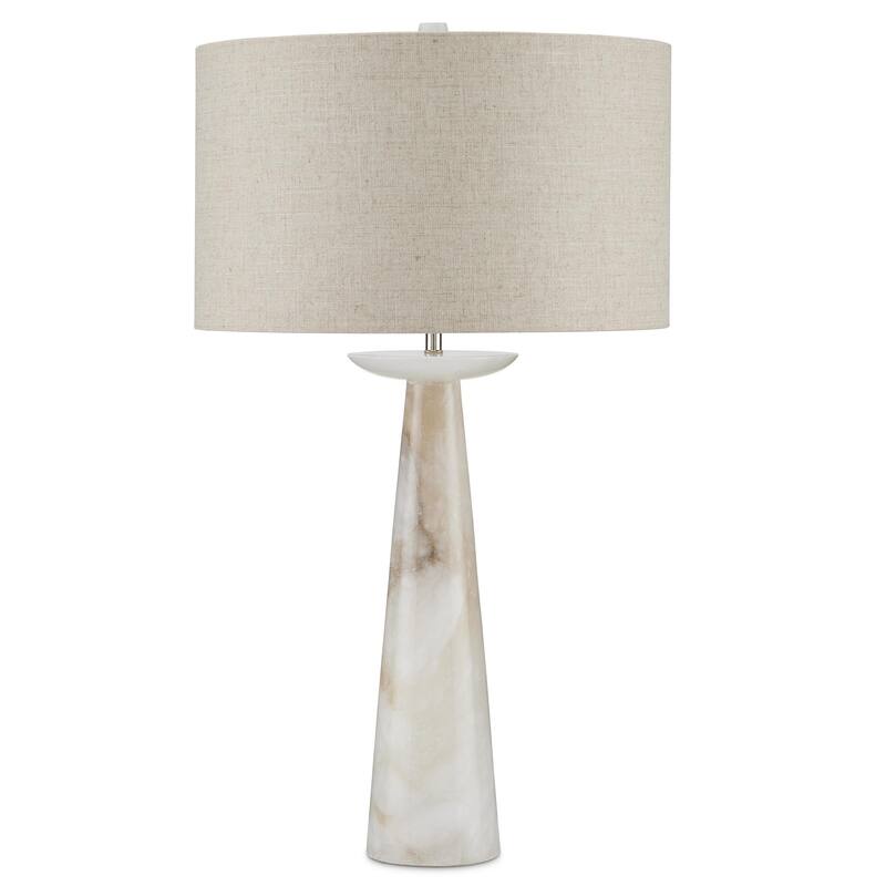 Currey & Company Pharos Alabaster Table Lamp - 31.5"h x 18"dia