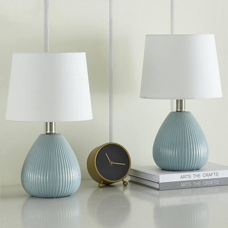 15.5"Ceramic Table Lamp Set (Set of 2)
