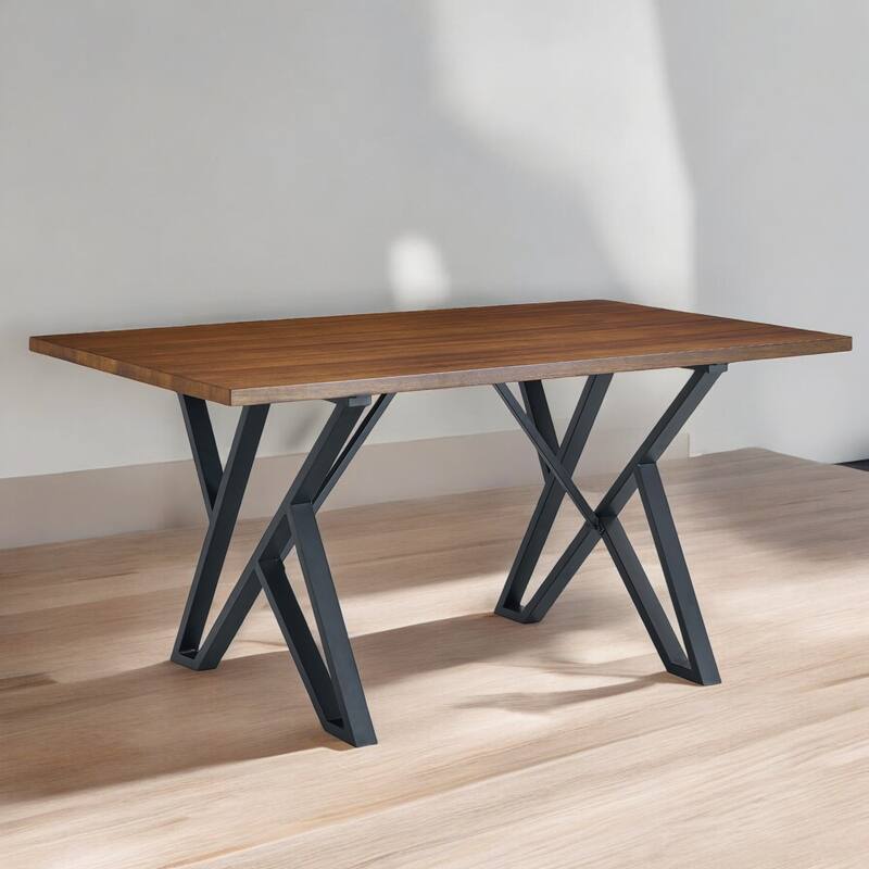 5-Piece Modern Faux Leather and Metal Dining Set, Sturdy Dining Table with 4 Chairs, Elegant Design for Dining Room or Kitchen