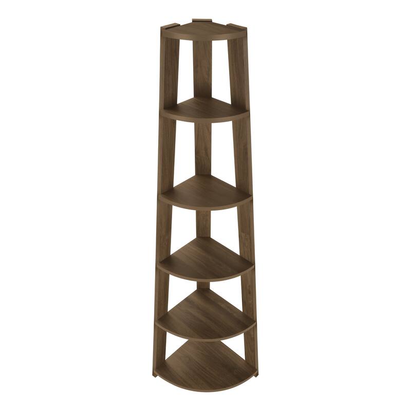 5 Tier Corner Bookshelf