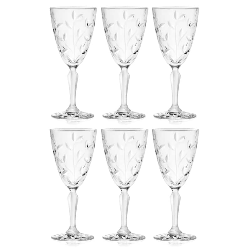 Majestic Gifts Inc. Glass Wine Goblets -9.5 Oz.-Set/6