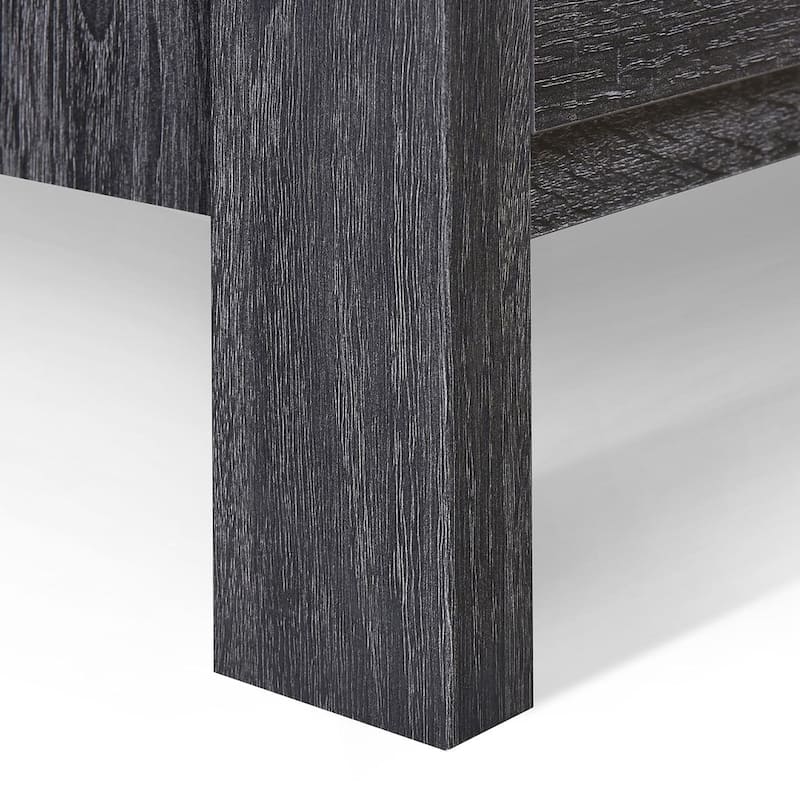 Modern Nightstand with 2 Drawers and Metal Handles by Christopher Knight Home