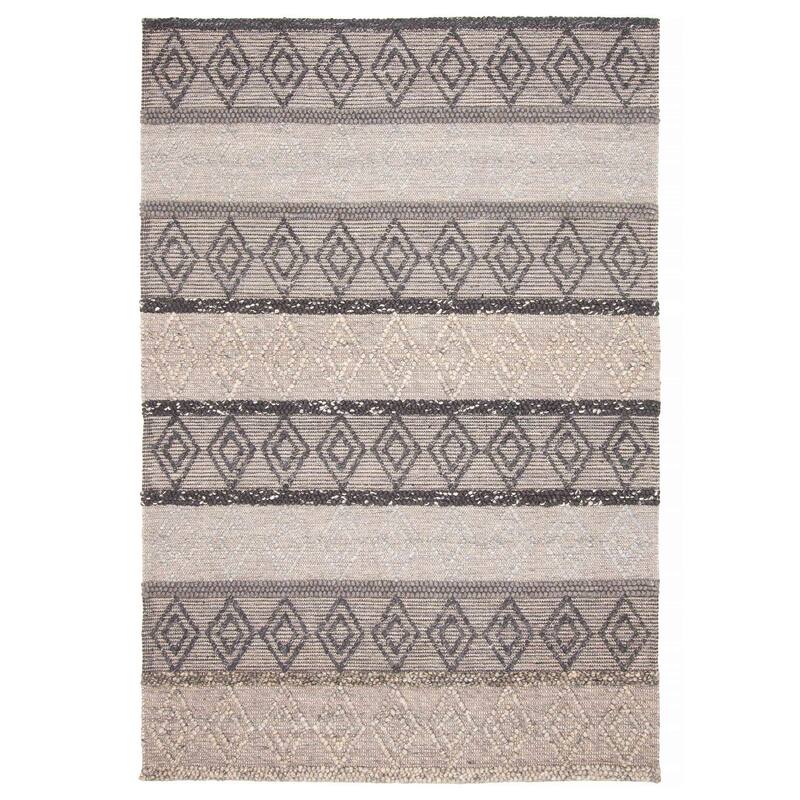 ECARPETGALLERY Braid weave Sienna Brown Wool Rug - 6'1 x 8'11 - Brown - 6'1 x 8'11