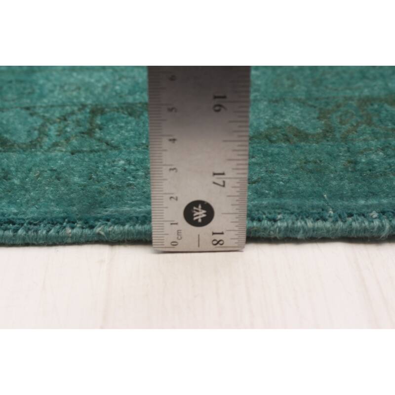 ECARPETGALLERY Hand-knotted Vibrance Turquoise Wool Rug - 9'1 x 11'9