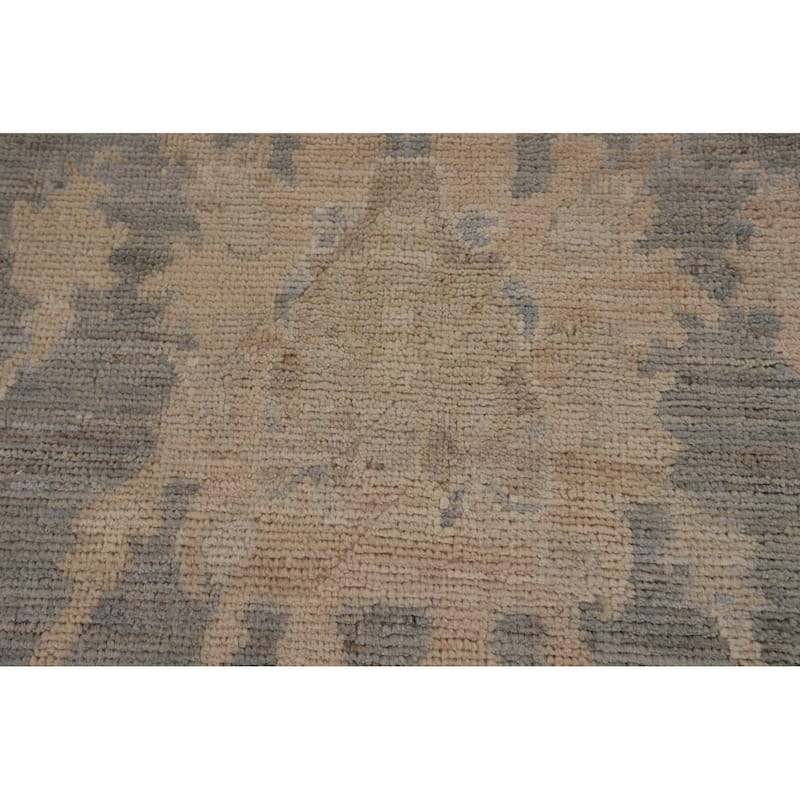 Vegetable Dye Grey Oushak Oriental Area Rug Hand-Knotted Wool Carpet - 6'2"x 9'2"