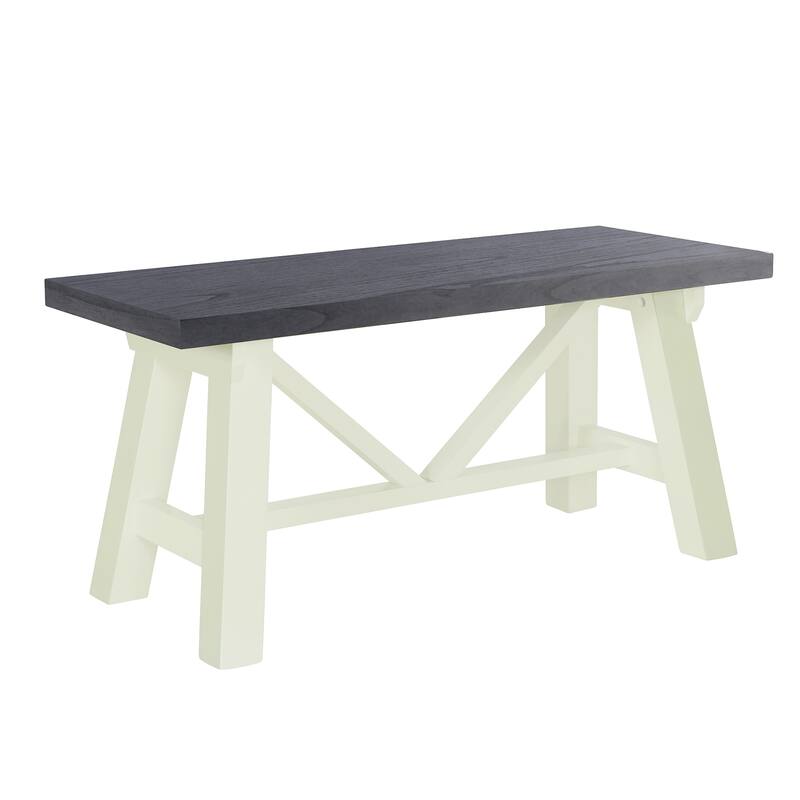 Farmhouse Dining Table Set,4Piece Solid Wood Kitchen Table Set with