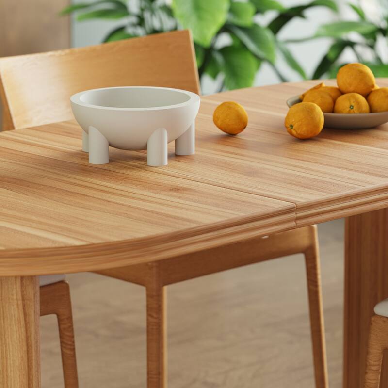 55.12"-70.87"Modern Extendable Dining Table with Removable Extension Leaves