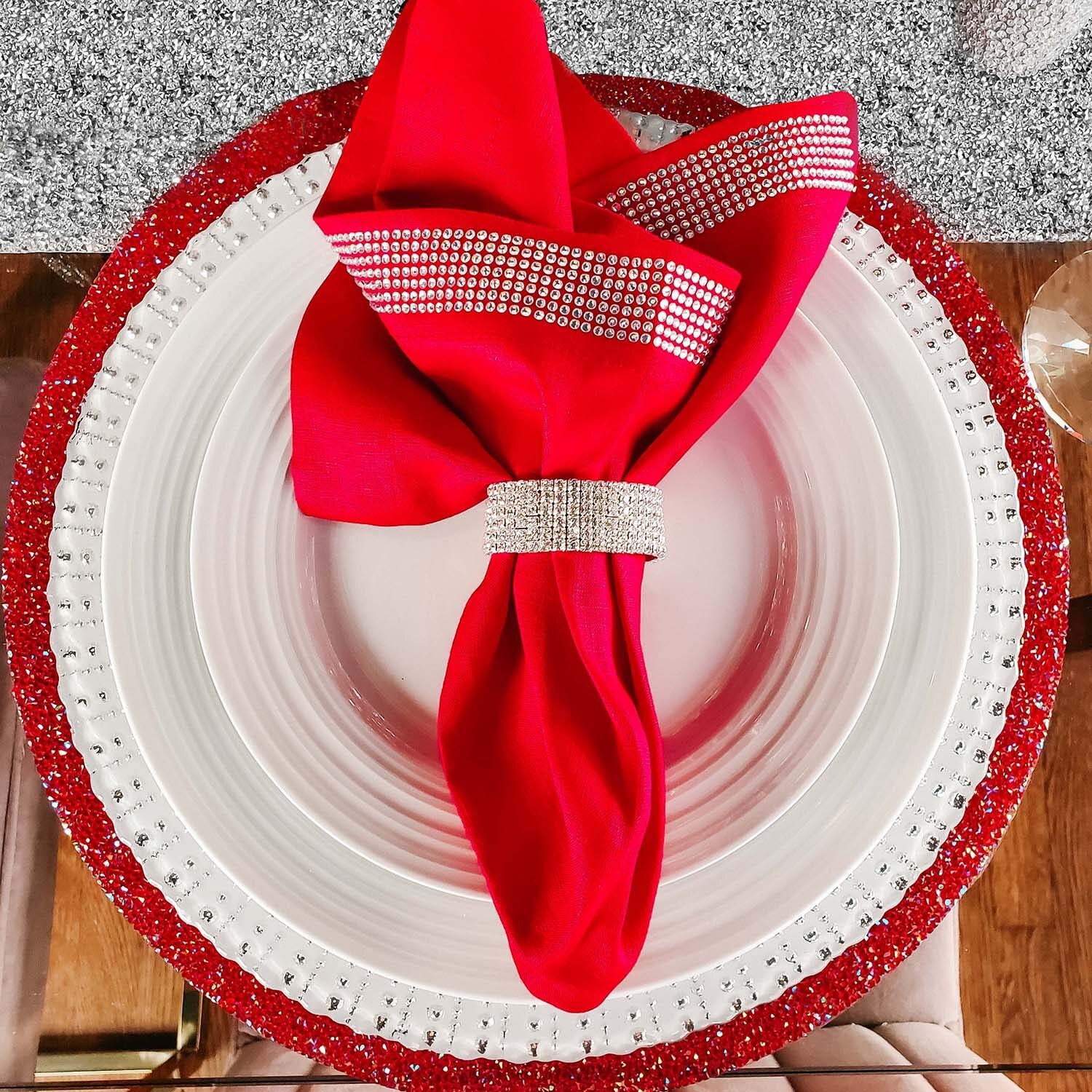 Elastic sales napkin rings
