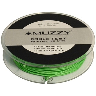 Muzzy 1078 muzzy lime green 200 pound test braided