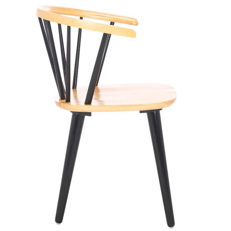 SAFAVIEH Home Blanchard 18-inch Curved Spindle Side Chair [SET of 2] - 21"W x 21"D x 30"H