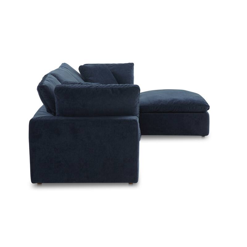 Aurelle Home Tami Reversible Lounge Sectional - 114" x 76"