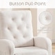 preview thumbnail 31 of 43, HOMYKA Swivel Rocking Upholstered Armchair Nursery Glider Linen Accent Chairs