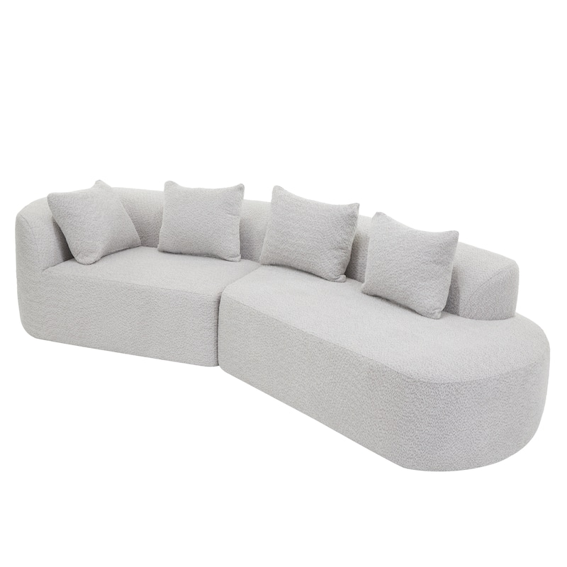 Christopher Knight Home - Olivia Curved Foam Sofa Set - 116"L