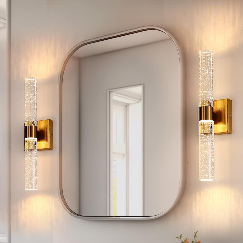 YANSUN Modern Indoor Wall Sconce with Adjustable 3CCT LED Light, 2 Light 12W Wall Lighting for Hallway, Bedroom, and Living Room