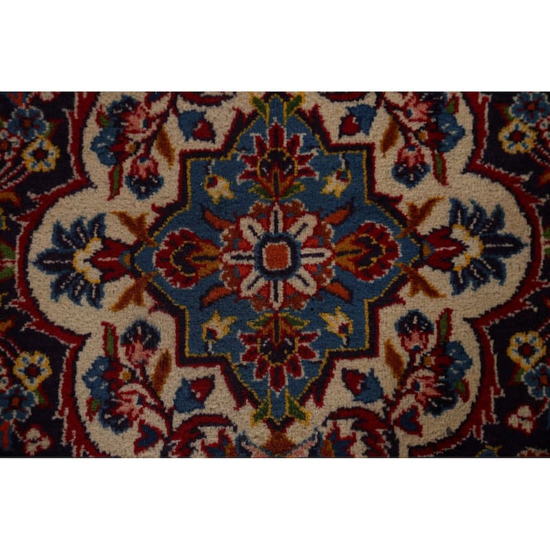 Traditional Kashan Persian Large Area Rug Hand-knotted Wool Carpet - 10'3" x 17'0"