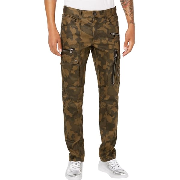 slide 1 of 3, I-N-C Mens Berlin Cargo Jeans