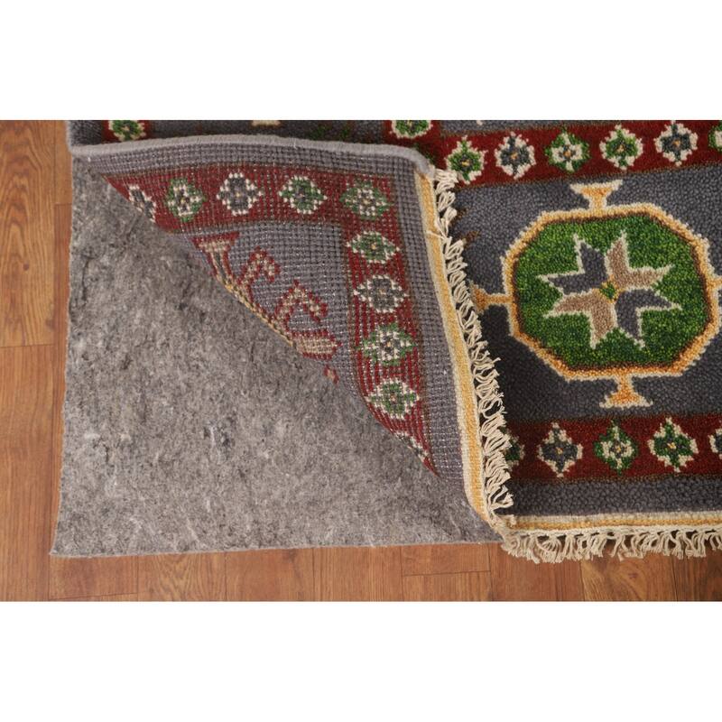 Traditional Kazak Area Rug Hand-Knotted Oriental Wool Carpet - 8'0" x 9'11"